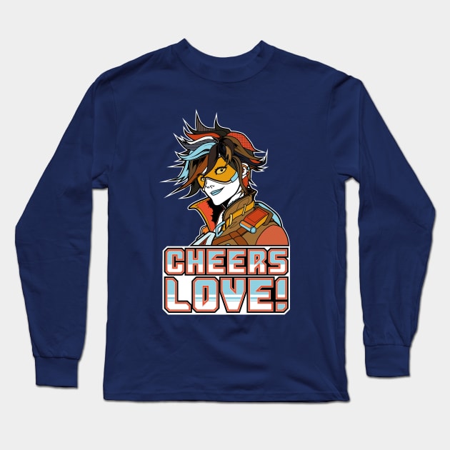 Tracer Overwatch Cheers Love! Long Sleeve T-Shirt by digitalage